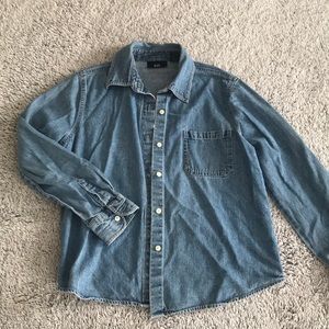 Gap size S denim button up top